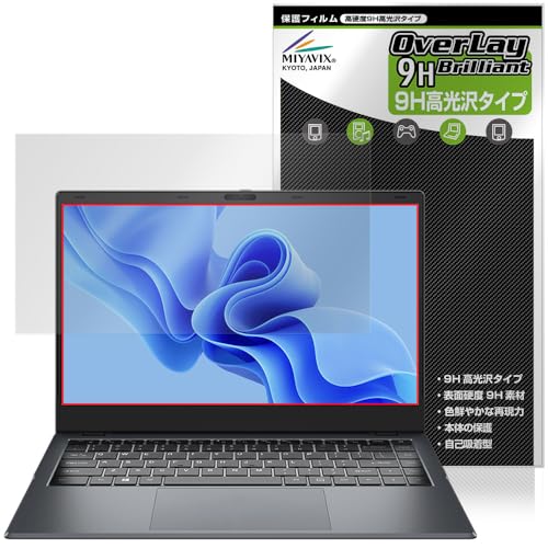 ミヤビックス CHUWI GemiBook XPro 対応 保護 フィルム PET製 高硬度 9H 光沢 強化ガラス同等の硬度 日本製