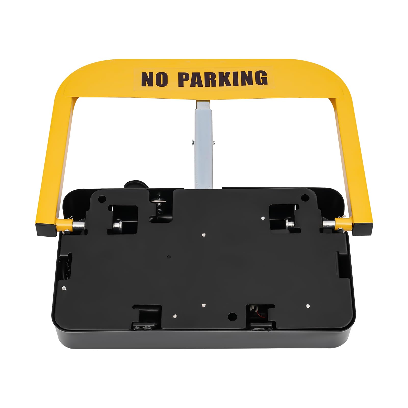 Bloqueo de aparcamiento para coche, cerradura de aparcamiento, mando a distancia automático, cerradura de aparcamiento, plegable, con 2 llaves (amarillo)