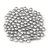 DIY Pyramiden Nieten Demarkt 100X 8X8mm Metall DIY Pyramiden Nieten Ziernieten Gothic Silber Farbe
