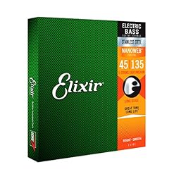 Cordes Elixir® en Stainless Steel avec revêtement NANOWEB® pour basse 5 cordes, Long Scale, Light/Medium (.045-.135) - Les Beatles, Paul McCartney, John Lennon, RIngo Starr, George Harrison Cordes Elixir® en Stainless Steel avec revêtement NANOWEB® pour basse 5 cordes, Long Scale, Light/Medium (.045-.135) – Image 2