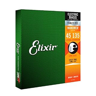Cordes Elixir® en Stainless Steel avec revêtement NANOWEB® pour basse 5 cordes, Long Scale, Light/Medium (.045-.135) - Les Beatles, Paul McCartney, John Lennon, RIngo Starr, George Harrison Cordes Elixir® en Stainless Steel avec revêtement NANOWEB® pour basse 5 cordes, Long Scale, Light/Medium (.045-.135) – Image 2