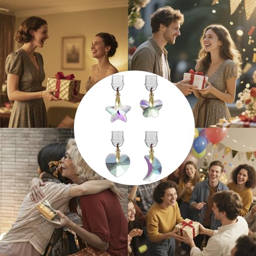 Agromusk 4pcs Kindle Charm Cute Moon Star Heart Butterfly Sun Catcher Phone Type C Dust Plug Charm Accessories Compatible With Kindle Paperwhite 2021 Released phone Usb C Devices Port Cover - image 8