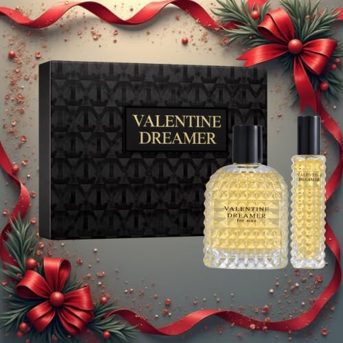 Valentine Dreamer Cologne for Men, Premium Glass Bottle with Oriental Notes, Eau de Parfum and 3.4 Fl Oz / 100ML + 30ML Travel Spray, Fragrance for Men Gift Set - Image 7