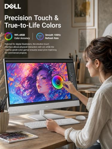 Image of Dell 27 All in One PC Intel Ultra 7 355 64GB 4TB Touch Windows 11 Pro