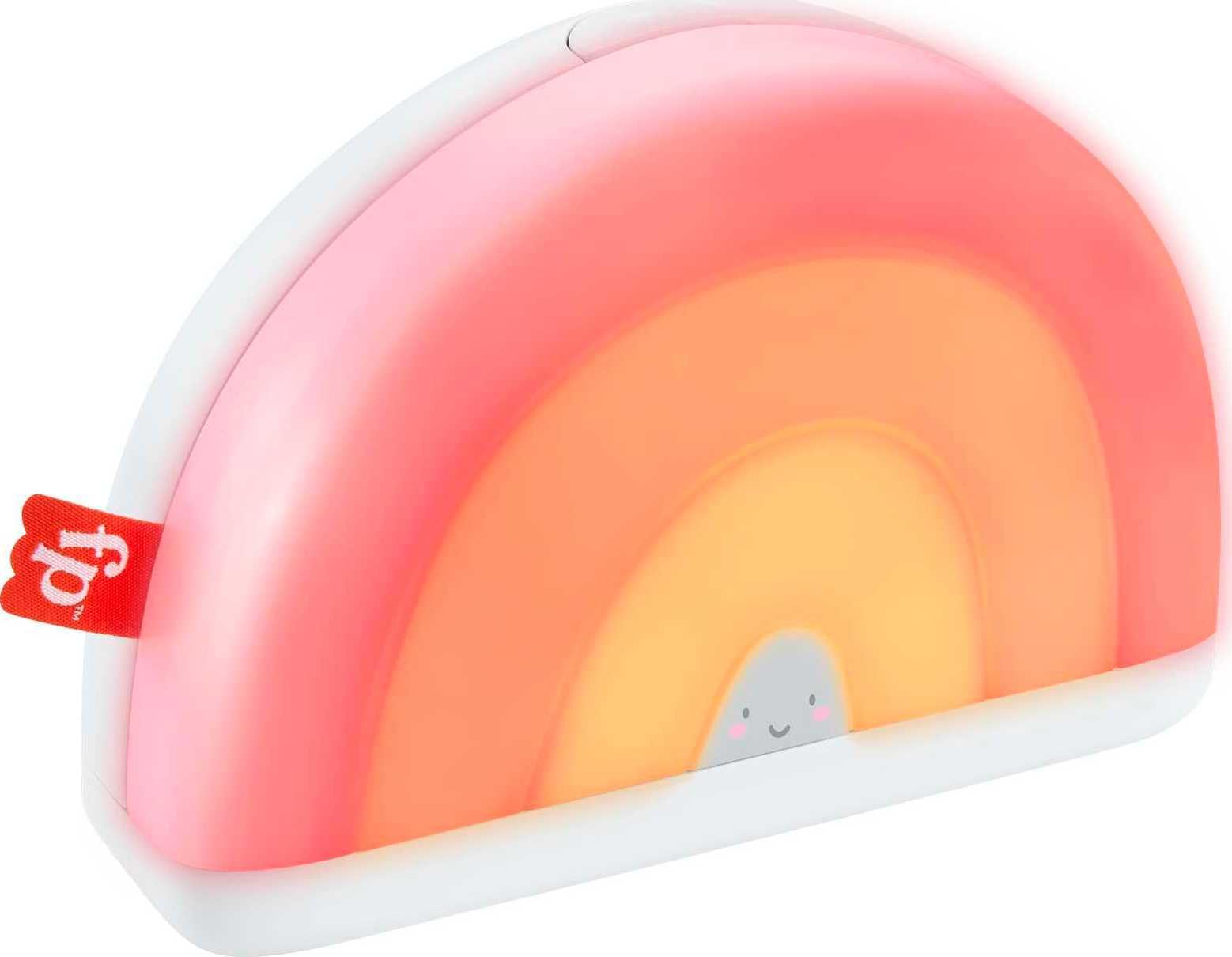 โFisher-Price Soothe & Glow Rainbow Sound Machine with Music and Lights for Babies from Birth and up