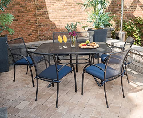 KETTLER Pilano 7-Piece Wrought Iron Mesh Dining Set