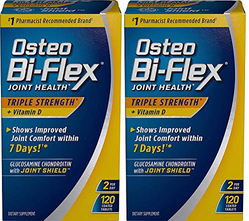Osteo Bi-Flex Triple Strength w/ Vitamin D, 120 Coated Tablets (Pack of 2)