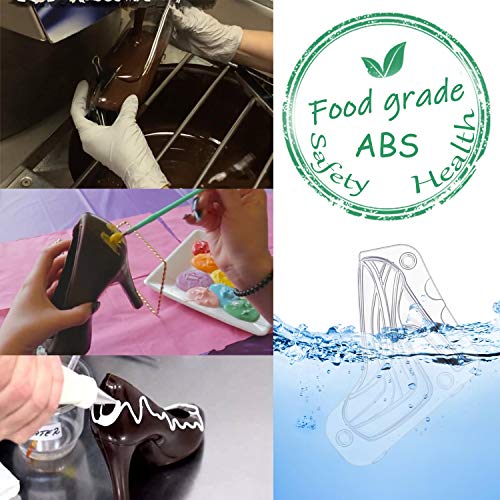 High Heel Chocolate Mold 3D Shoe Candy Mold Birthday Cake Molds Chocolate Platform High Heel Mold Large Chocolate Molds 3D Fondant Heel Mold #TOP5