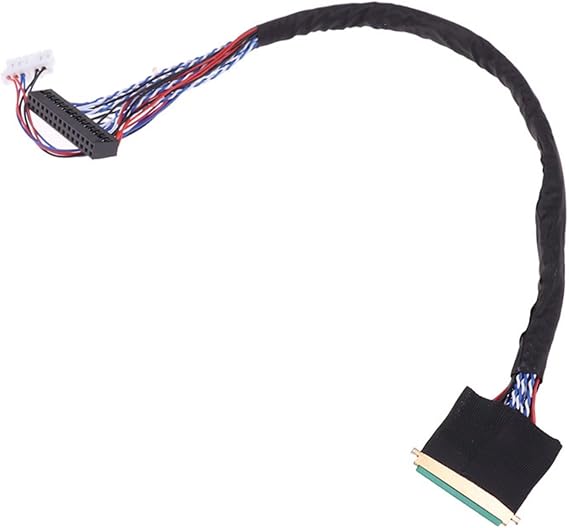40Pin LED LCD LVDS Display Cable with Two Channel and 6 Bit Interfaces