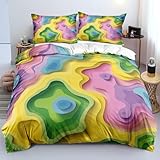 Taille: comprend 1 housse de couette 140 x 200 cm et 1 taies d'oreiller 50 x 75 cm, couette et oreiller non inclus.