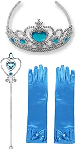 Miniatura 10 de DH Vestido de disfraz de princesa para niñas con accesorios de cosplay