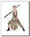 BigWig Prints Star Wars Watercolor Wall Art - Rey, Kylo Ren, Poe, Han Solo, Chewbacca, BB8, R2D2, and C3PO Poster Set - Star Wars Room Decor - Unframed Set of 8 (8x10)