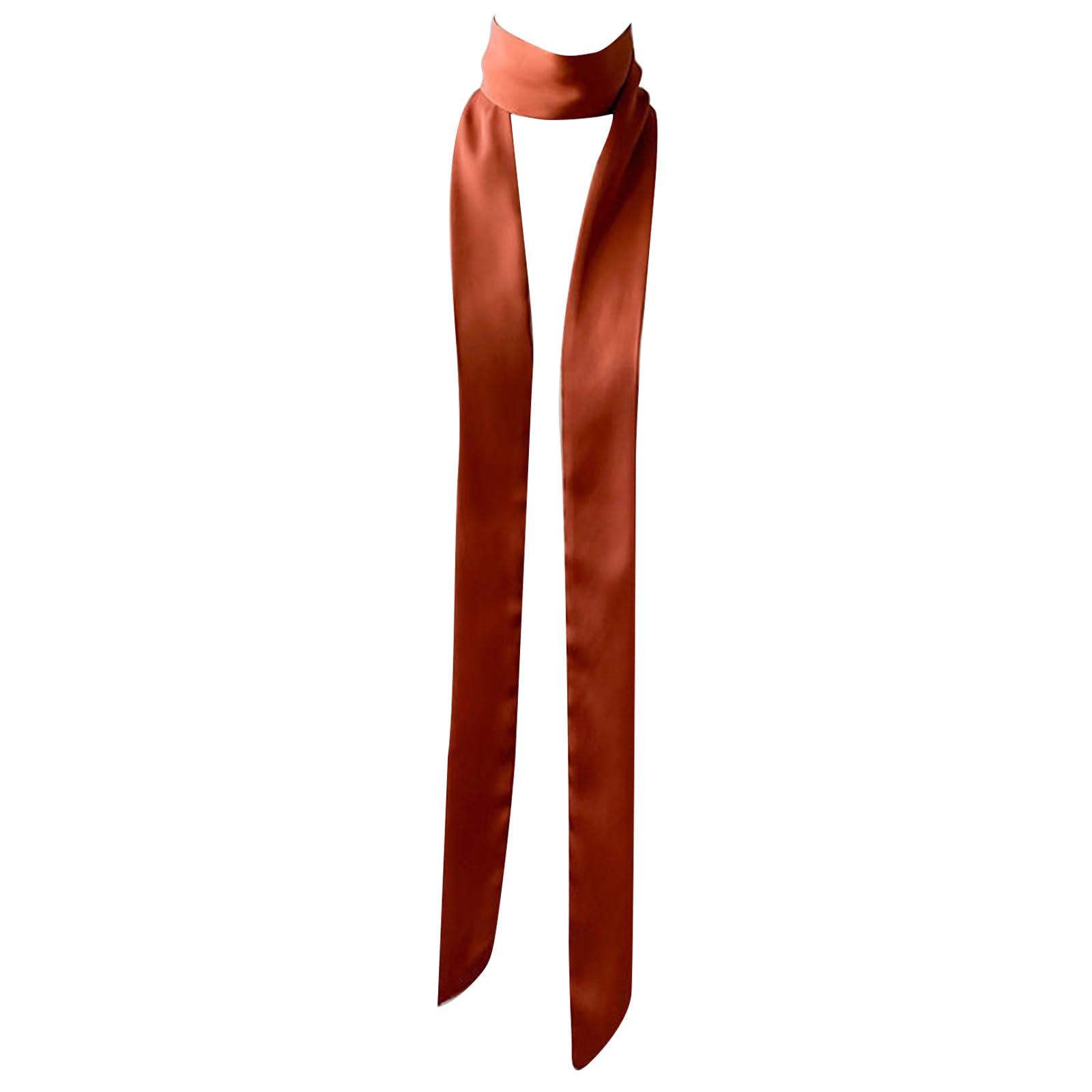TERNCOEW Ribbon Silk Scarf For Women Hand Tied Neck Scarf French Neckwear For Women Party Hairband Fashion Ribbon Headband