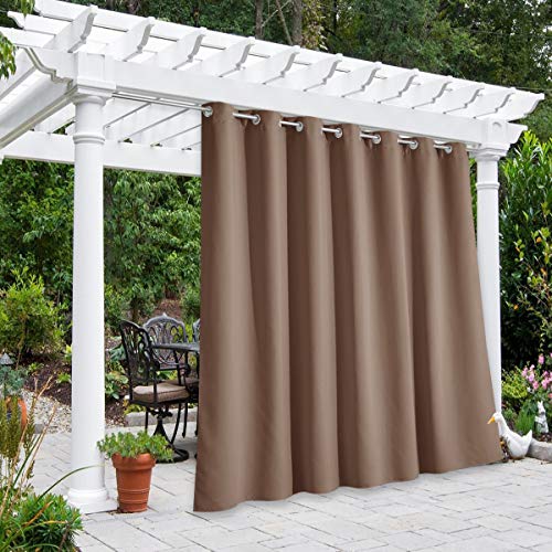 NICETOWN Room Divider Curtain for Patio 84 inch Length, Vertical Blinds Blackout Thermal Insulated Stainless Steel Grommet Top Slider for Sliding Glas