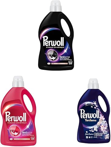 Perwoll Hassas Sıvı Çamaşır Deterjanı 3'lü (Renkli + Siyah + Çiçek Cazibesi)
