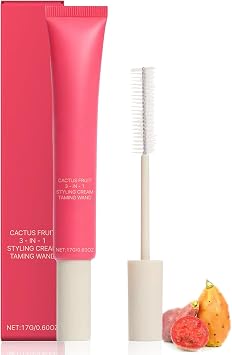 Hair Styling Cream & Taming Wand - Cactus Fruit Hair Finishing Stick for Frizz Control, Edge Styling, Lightweight Non-Greasy Balm