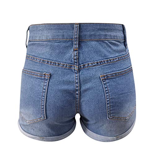 Denim Shorts Women Fashion Cartoon Printed Women's Denim Shorts Summer Mid Waist Ripped Raw Cut Hem Distressed Stretchy Jean Shorts Womens Golf Shorts #TOP3