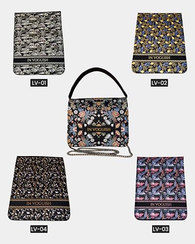 Image of Customized Sling Bag for Women Lite Edition| Interchangeable Flap Handbag (4 Flap Options) |HD Printed PU Leather Designer Crossbody Bag with Personalized Name| Chain Strap & Handle