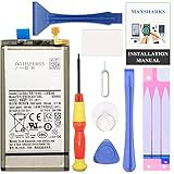 MAXSHARKS Fit for Galaxy S10 Battery Replacement, with Installation Manual, EB-BG973ABU Battery for Samsung Galaxy S10 (Not for S10 Plus/Note 10) with Repair Toolkit