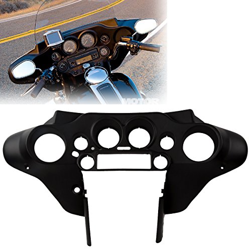 XMT-MOTO Speedometer Cover Cowl Front Upper Inner Fairing Fit for 2008-2013 Harley FLHX FLHTC FLHTCU/1996-2007 FLHT FLHTC and FLHTCU and FLHX(1 PCS Black)
