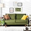 Wanse 72 round arms velvet sofa couch with solid wood frame easy assembly sofas for living room guest room teenagers room and small apartment331 h x 72 w x 311 d army green  urban country home decor