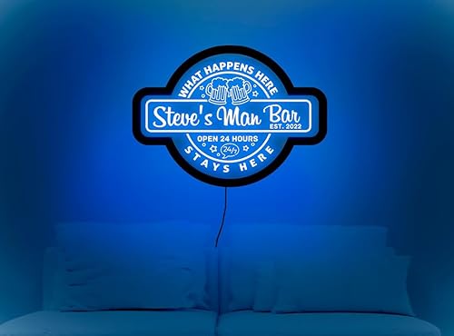 Miniatura 2 de Letreros de barra de neón personalizados, letrero de barra de neón personalizado, letreros de neón personalizados, letrero de luz de neón de barra,