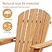 PayLessHere Adirondack Chair Set of 2, Weather Resistant Patio Chairs with Pinewood Wooden Textured for Patio Lawn Garden Backyard Deck Pool Beach Fire Pit