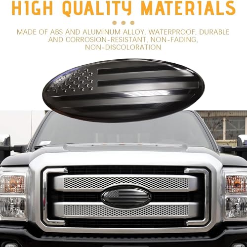 Image of for Ford Emblem, 7 Inch F150 Front Grill Tailgate American Flag Emblem for 04-10 Explorer 03-06 Expedition 07-14 Edge 07-12 Fusion 08-15 Escape 99-04 F150 F250 F350