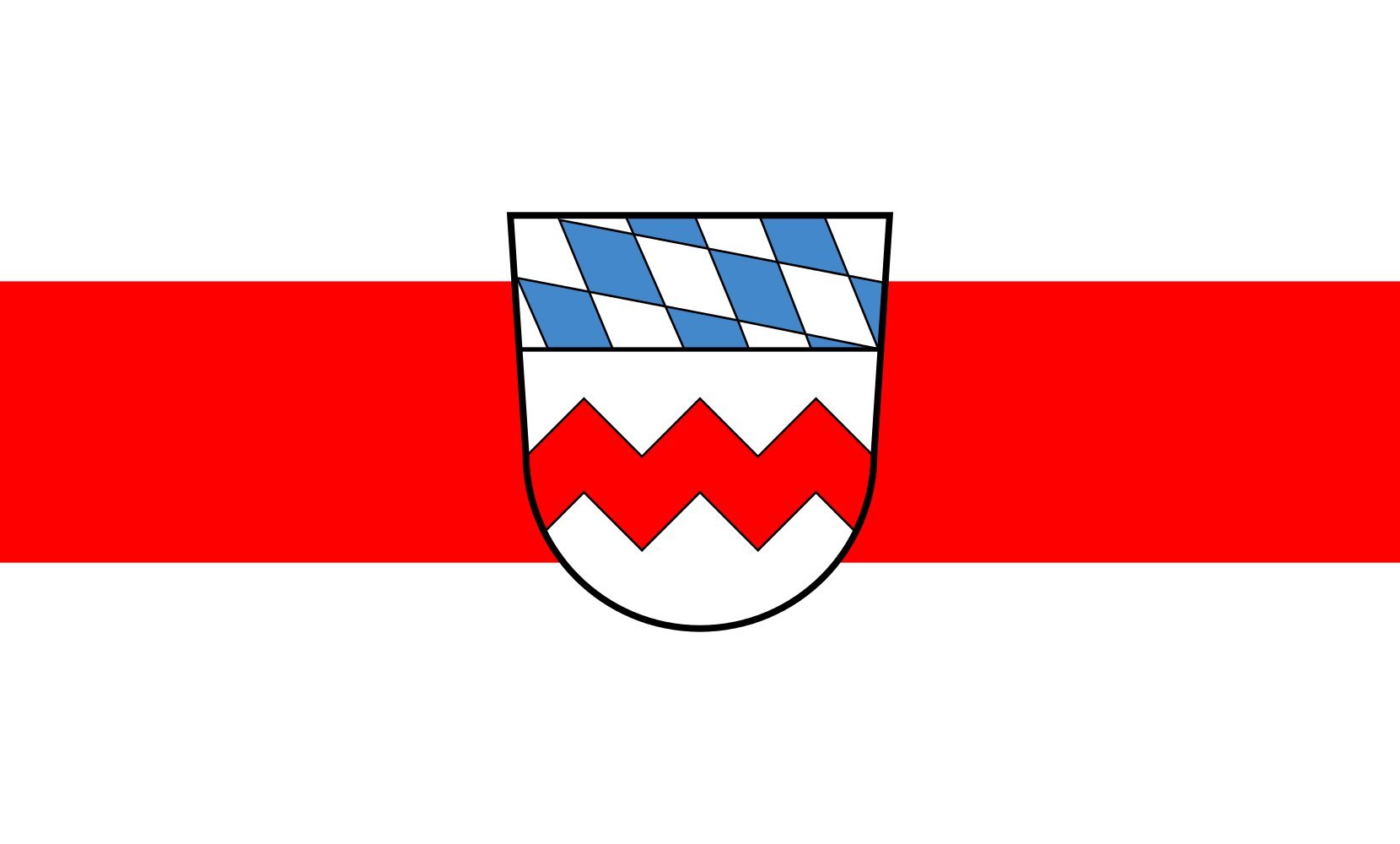 Drapeau Dachau Kreis grand format paysage 1.35m² pavillon extérieur horizontal