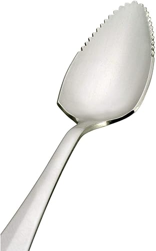 Miniatura 3 de HIC Harold Import Co. Juego de 5 cucharas de pomelo de cocina y cuchillos de pomelo sin chorros incluye 4 cucharas con punta puntiaguda y borde