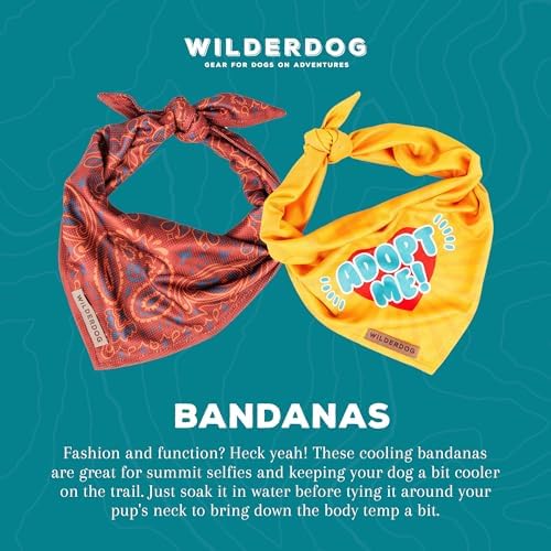 Wilderdog Dog Bandana with Lightweight Quick Drying Poly-Blend Mesh Material in Rodeo - 2