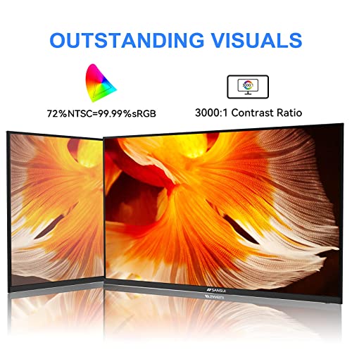 Sansui Monitor 24 Inch Fhd Pc Monitor With Usb Type-C, Built-In Speakers Earphone, Ultra-Slim Ergonomic Tilt Eye Care 75Hz With Hdmi Vga For Home Office (Es-24F1 Type-C Cable & Hdmi Cable Included) #TOP1