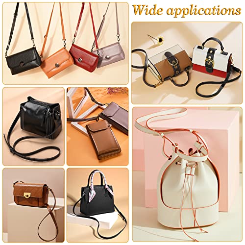Image of PandaHall 5 Colors 50 Inch Adjustable Leather Replacement Strap Handles 12mm Wide Purses Straps Shoulder Bag Crossbody Handbag Strap with Golden Swivel Lobster Buckles for DIY Bag Craft