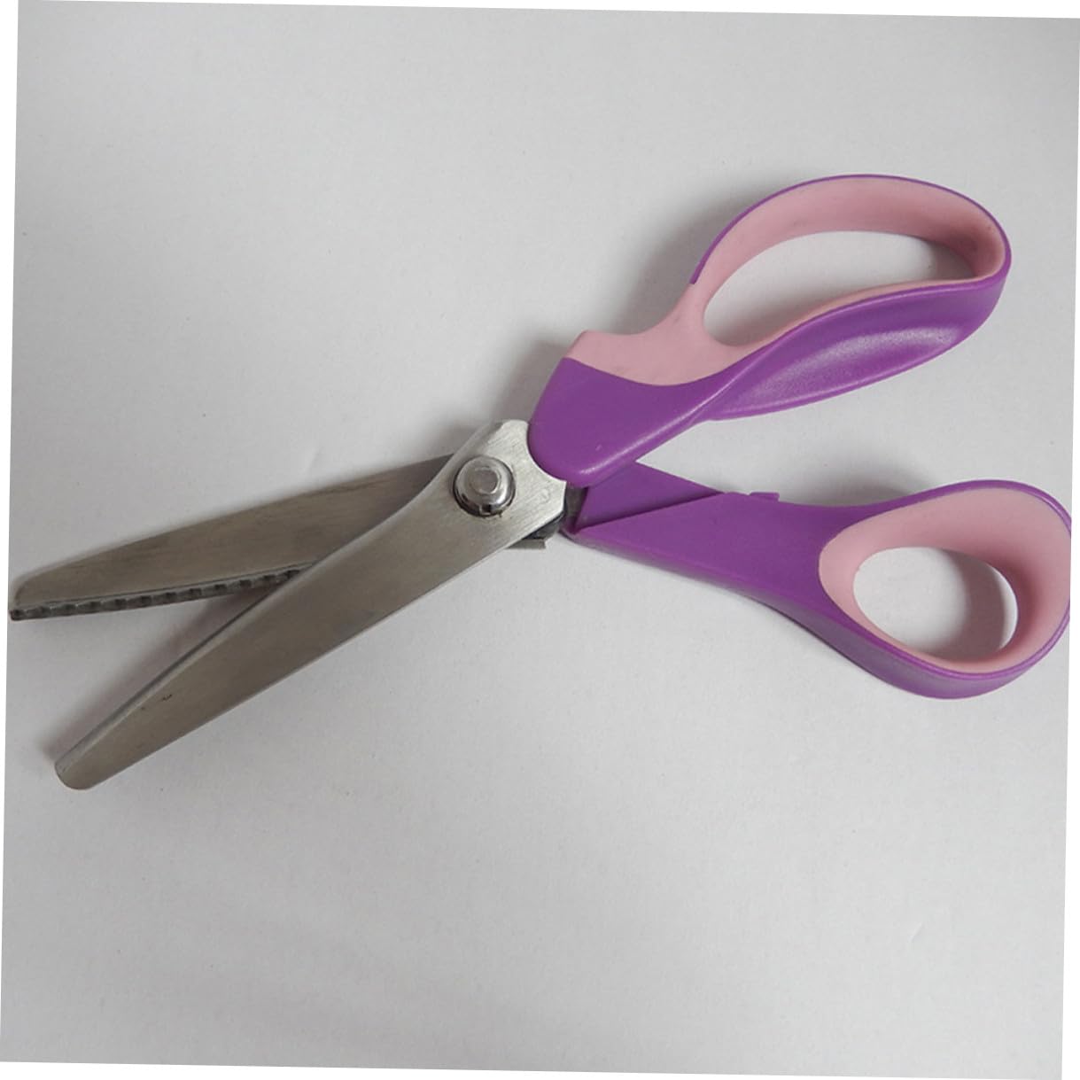 DOITOOL Tijeras De Acero Inoxidable Tijeras Dentadas Para Costura y Manualidades Mango De Acero Inoxidable Para Cortar y Bordados