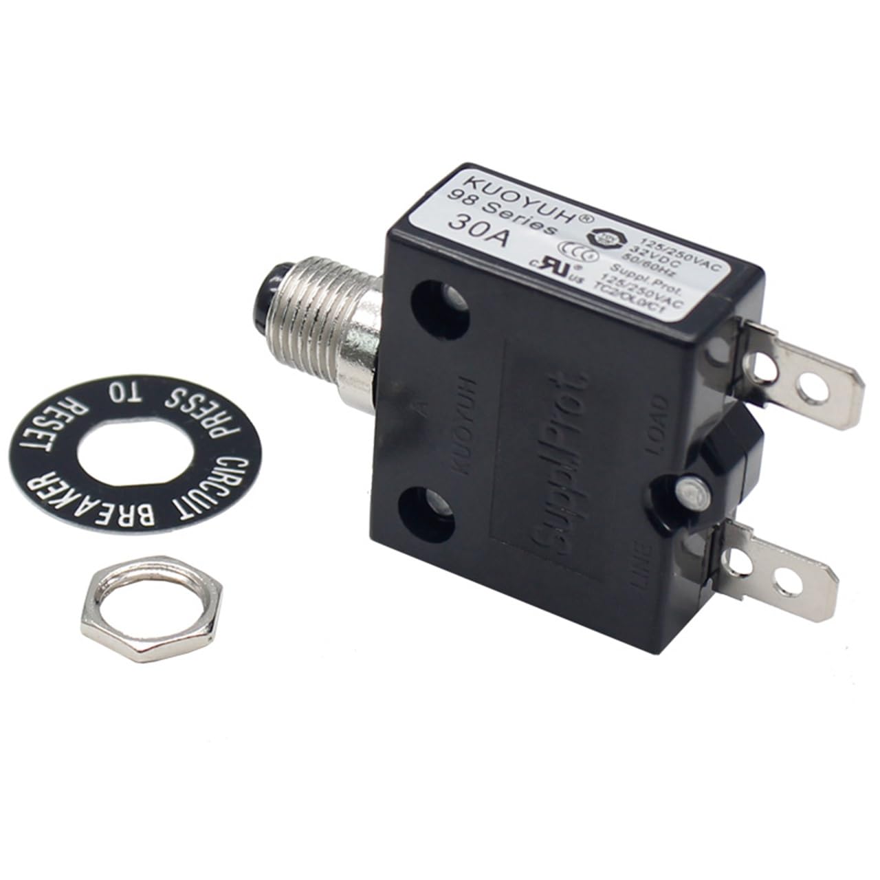 Genuine KUOYUH (30 amps) Circuit Breaker 98 Series 32VDC 125