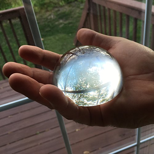Large 3.9” Magnifying Glass Dome - Genuine Crystal Glass Magnifier - Easy To Glide Paperweight - Professional Grade Reading Aid For Blueprints, Maps, Newspapers - In A Nice Gift Box (Large 3.9" Dia) #TOP7