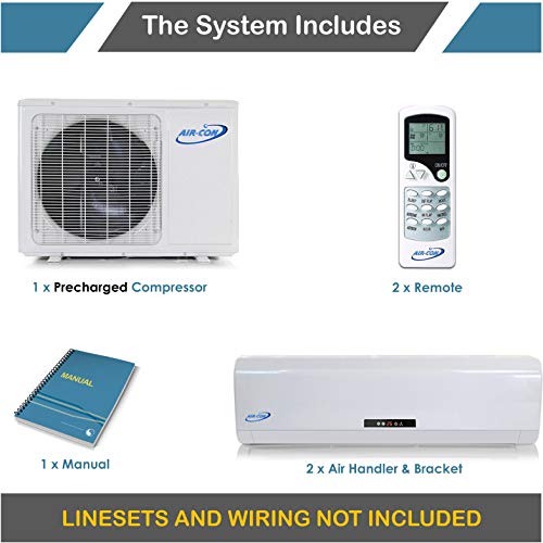 2 Zone Mini Split 12000 + 24000 Ductless Air Conditioner Pre