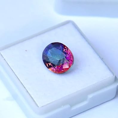 7 Ct Multi Color New Alexandrite Certified Oval Shape Loose Gemstone for Necklace, Ring, Bracelet and Jewelry Making