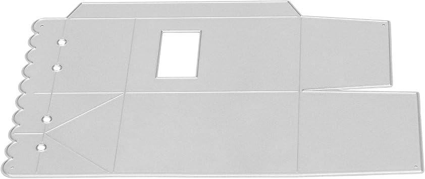 Box Dies for Die Cutting   Metal Cutting Die for Box, Milk Carton Shape, Emboss Stencil, Decorative Etched Dies for DIY Craft Projects, Scrapbooking, and Card Making