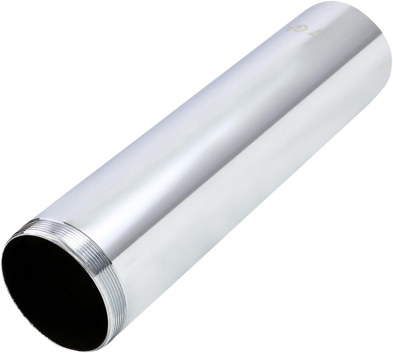 Highcraft 1-1/4” x 6” Threaded Tube 17-Gauge Brass Tube for Bathroom Sink, Kitchen Sink, Utility Sink Tubular Drain Applications