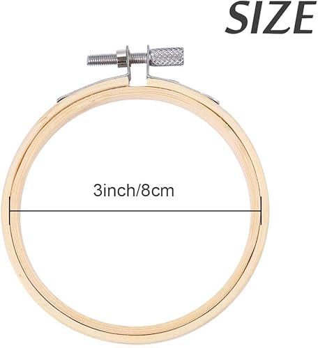Miniatura 8 de Caydo 12 aros de bordado de bambú de 10 pulgadas, anillos de punto de cruz, para manualidades, costura práctica y manualidades de bordado de