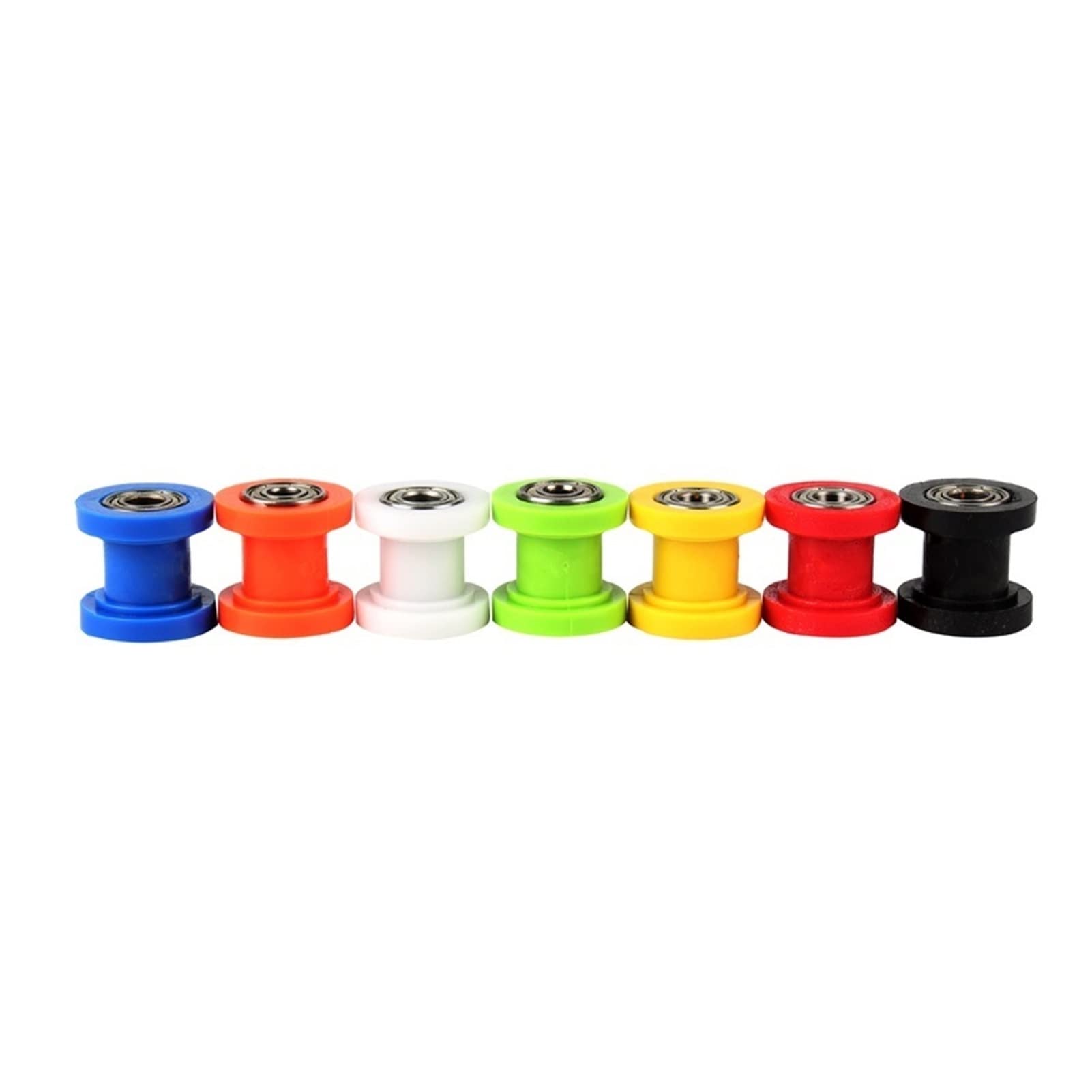 Keenso Rullo Tenditore Puleggia 10 Mm, Guida Catena Per Slider Moto Pit Dirt Mini Bike ATV(Blu - 5