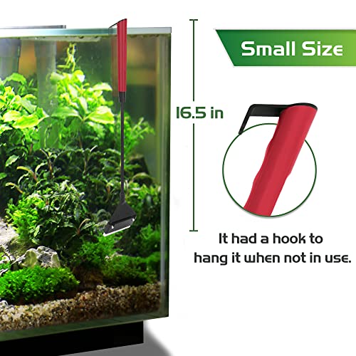 Image of 16.5'' Professional Algae Scraper, Aquarium Blade Cleaner with 10 Pcs Replaceable Blades Stubborn Algae, Suitable for Water Tank Size Under 28 Gallons