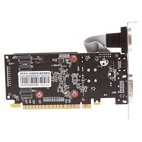 Placa de video afox geforce gt210 1gb ddr3 64 bits lp - hdmi - dvi - vga - af210-1024d3l8