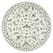 Lahome Insect Washable Round Area Rug, Soft Round Rugs 6ft Ultra-Thin Non-Slip, Boho Large Circle Carpet for Bedroom Living Room Kitchen Nursery, Beige