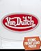 Von Dutch Unisex Trucker Hat - Curved Bill Mesh Back Retro Classic Colorblock Snapback Baseball Cap for Men and Women, Size One Size, Gym Red