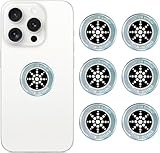 6 Pcs Cell Phone Blocker Protection Neutralizers Stickers for Smart Phones, Tablets Laptops, Computer, WiFi, Priner, TV Electronic Devices Silver