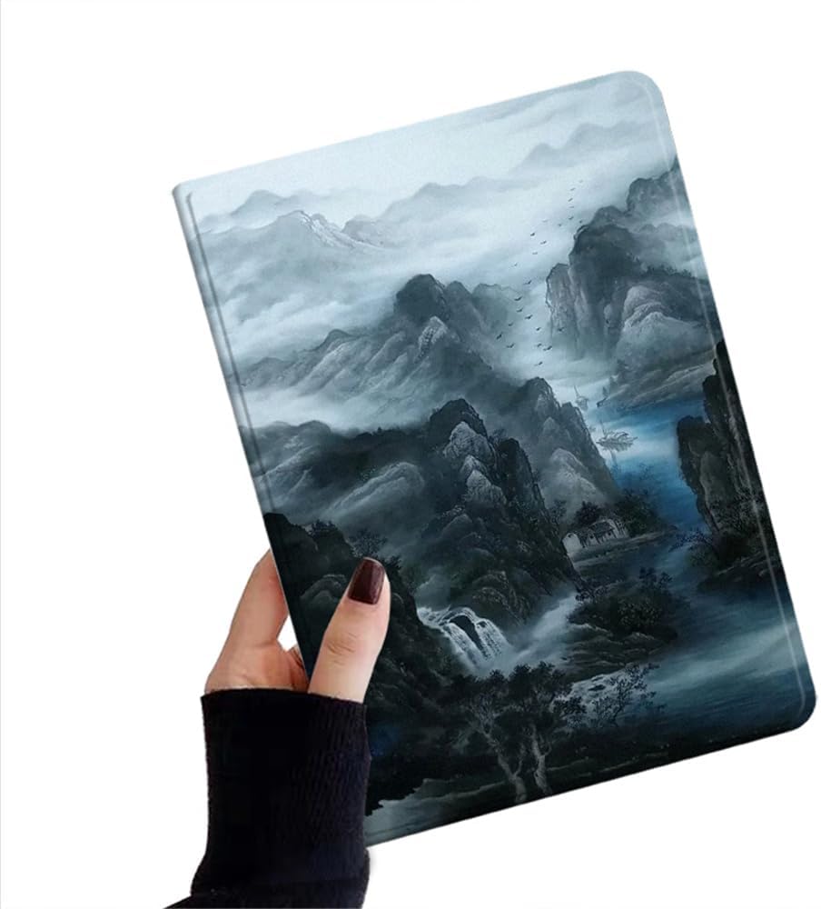 Flower Pattern Case for iPad Air 13 inch (M4/M3/M2)/ iPad Pro 12.9 Inch 6th/5th/4th/3rd Generation Case Floral Illustration Support Pencil Charging,Color 15