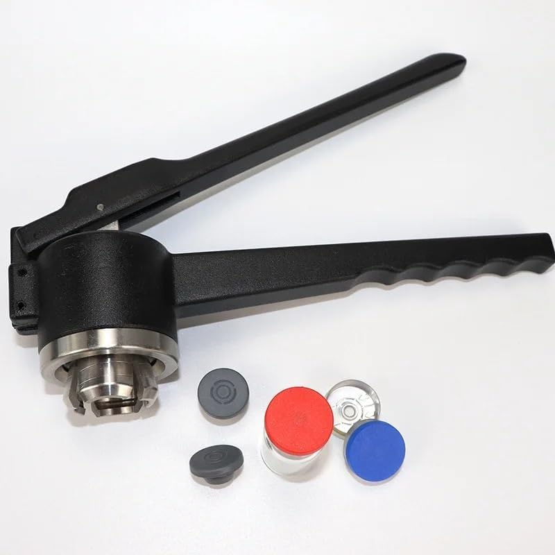 1pcs Glass Bottle Sealer Capping Device - Hand Capping Tool for 13/15/20mm Bottles(Al Plastic Capper,13mm)