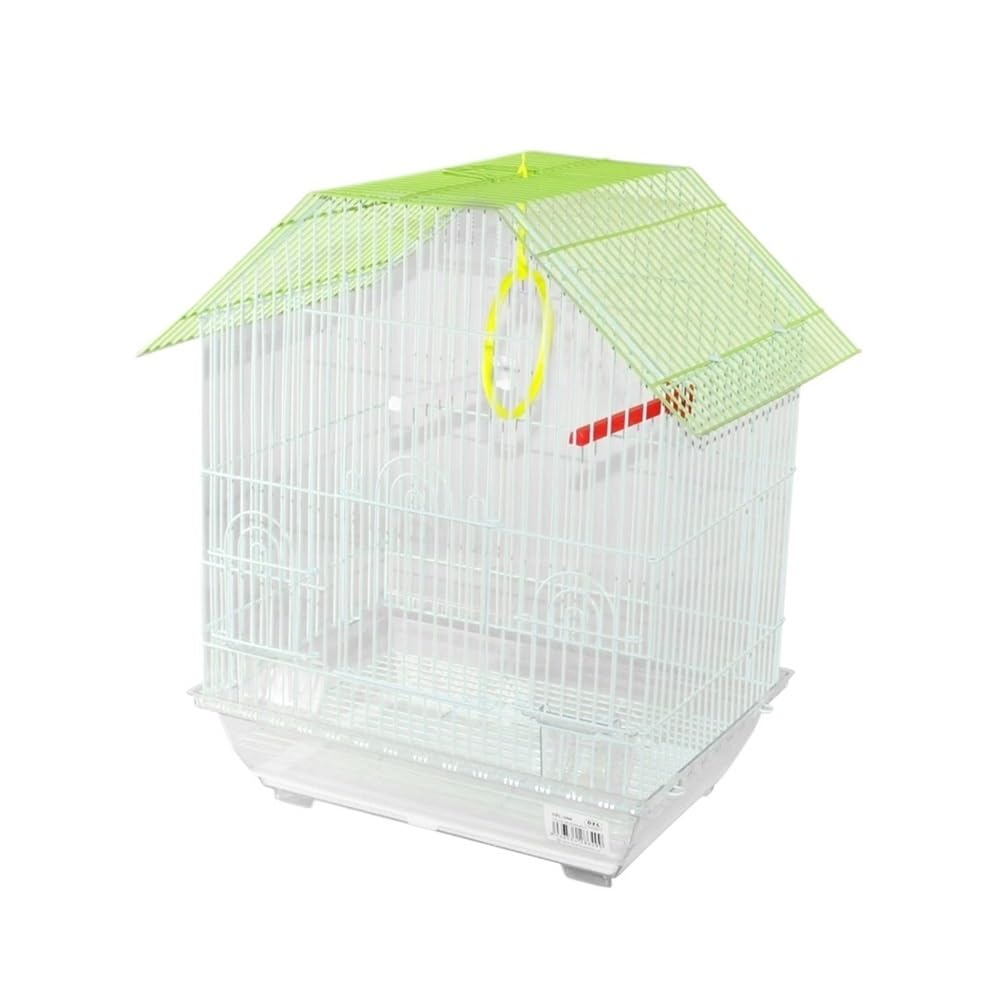 Cage à oiseaux spacieuse avec perchoirs et mangeoire pour canaris et pinsons